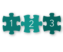puzzle pieces 1 2 3 