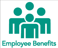 four figures and text employee benefits
