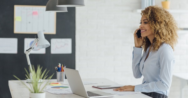 woman on the phone