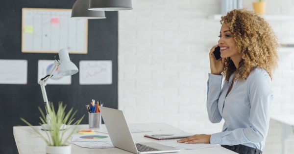 woman on the phone 