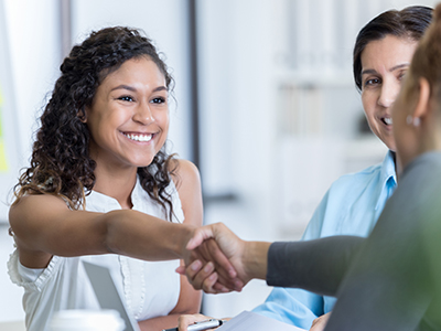 Two people Shaking Hands