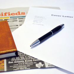 image of blank cover letter