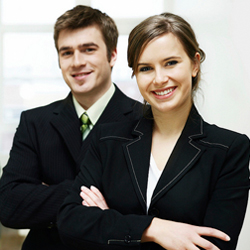 two young professionals