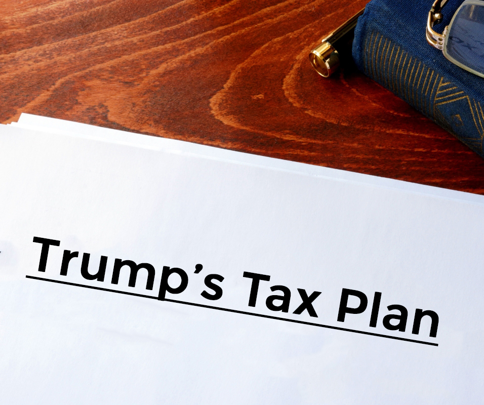 text on paper trump's tax plan 