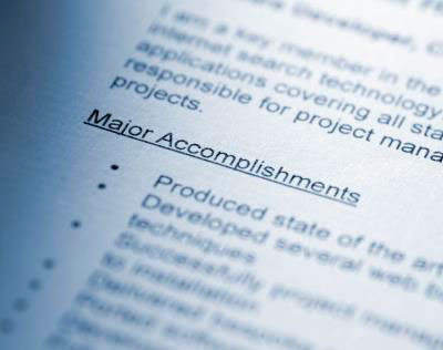 image of resume