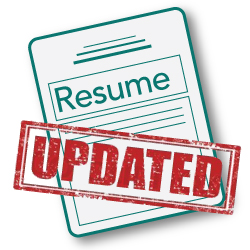 resume with updated stamp