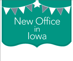 new office in Iowa banner