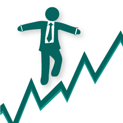 illustration of figure climbing